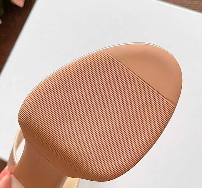 Satin Bow High Heeled Mules