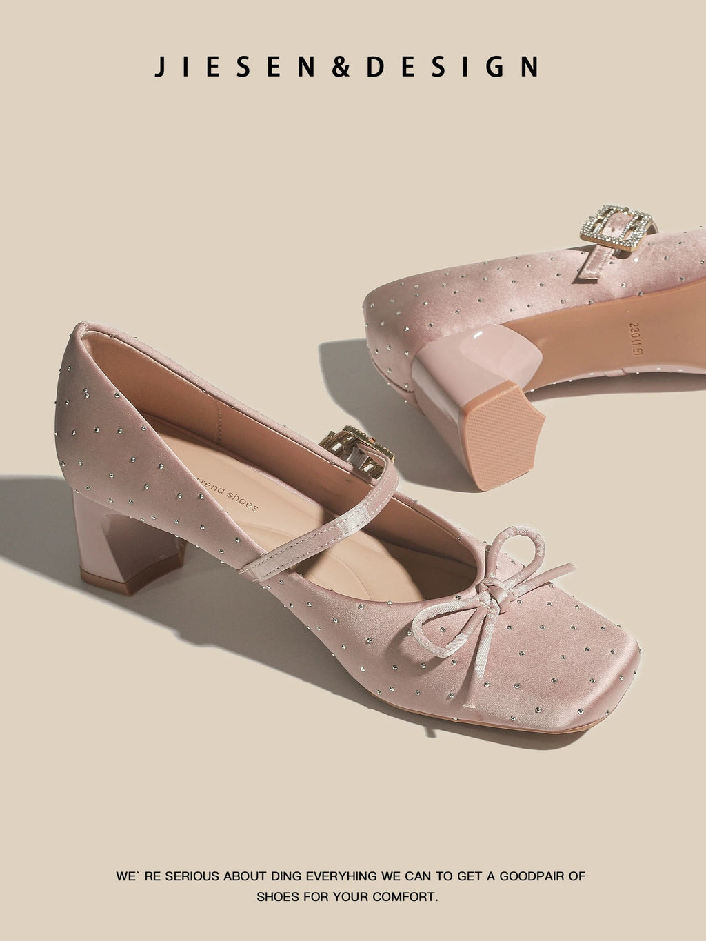 Sparkle Bow Mary Jane Heels