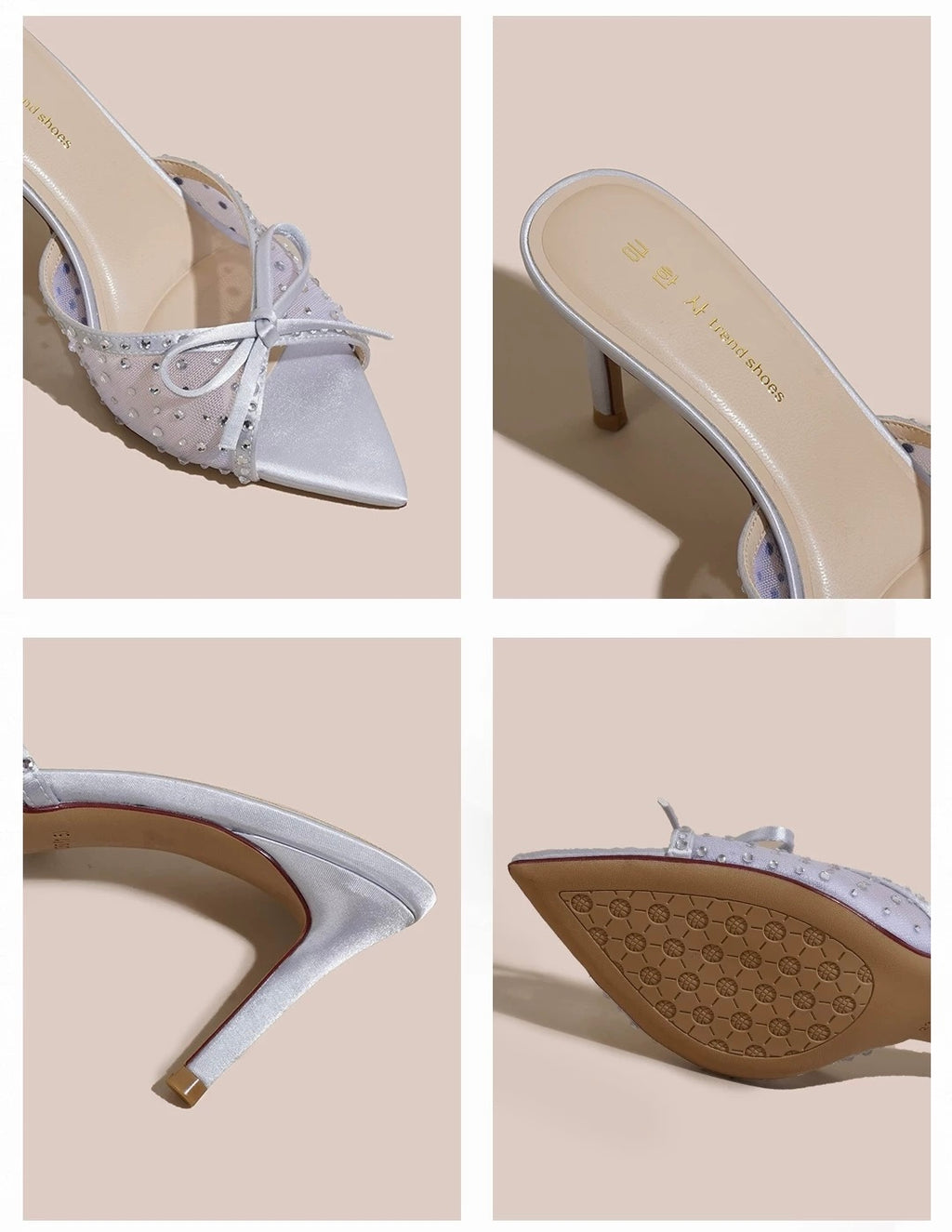 Crystal Bow Mules