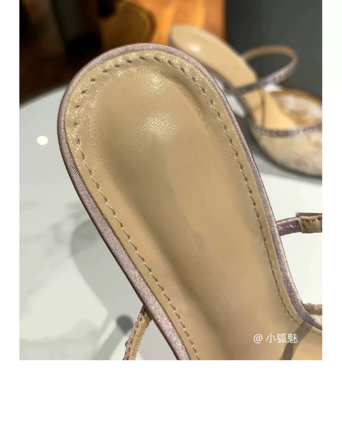 White Lace Rhinestone Pointed-Toe Mule Heels